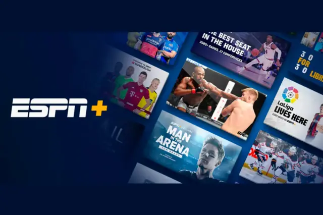 ESPN+ landing page